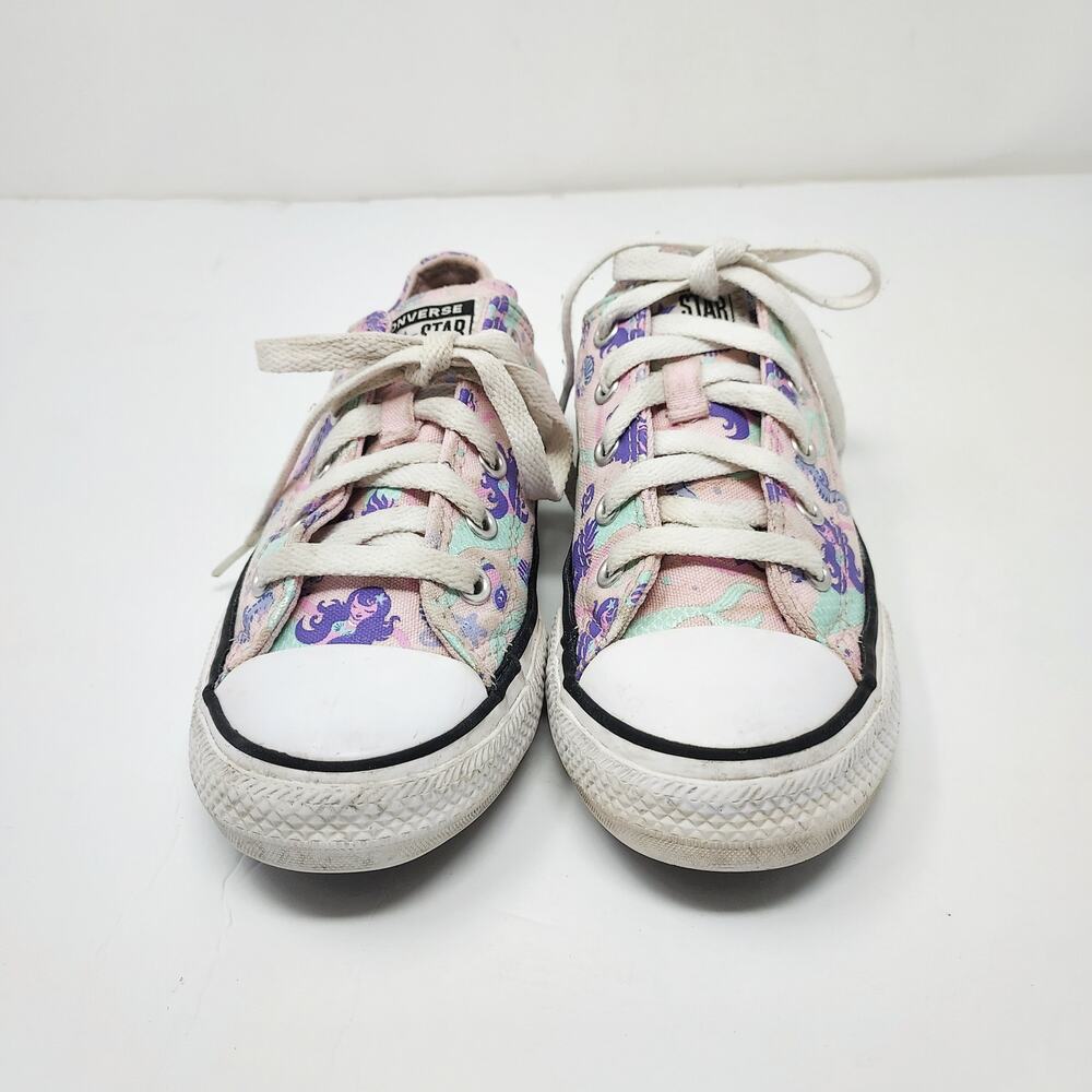 Converse Mermaid Pastel Lace Up Sneakers Size 13 - Picture 4 of 8